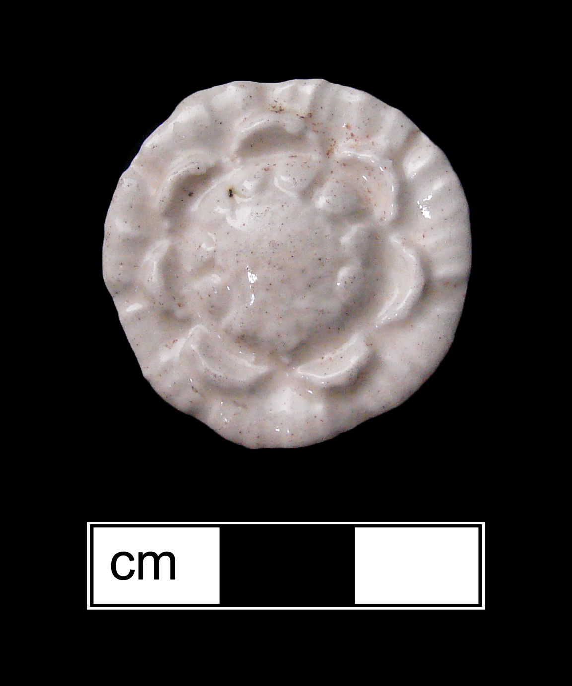 Image of white salt-glazed stoneware fragment.