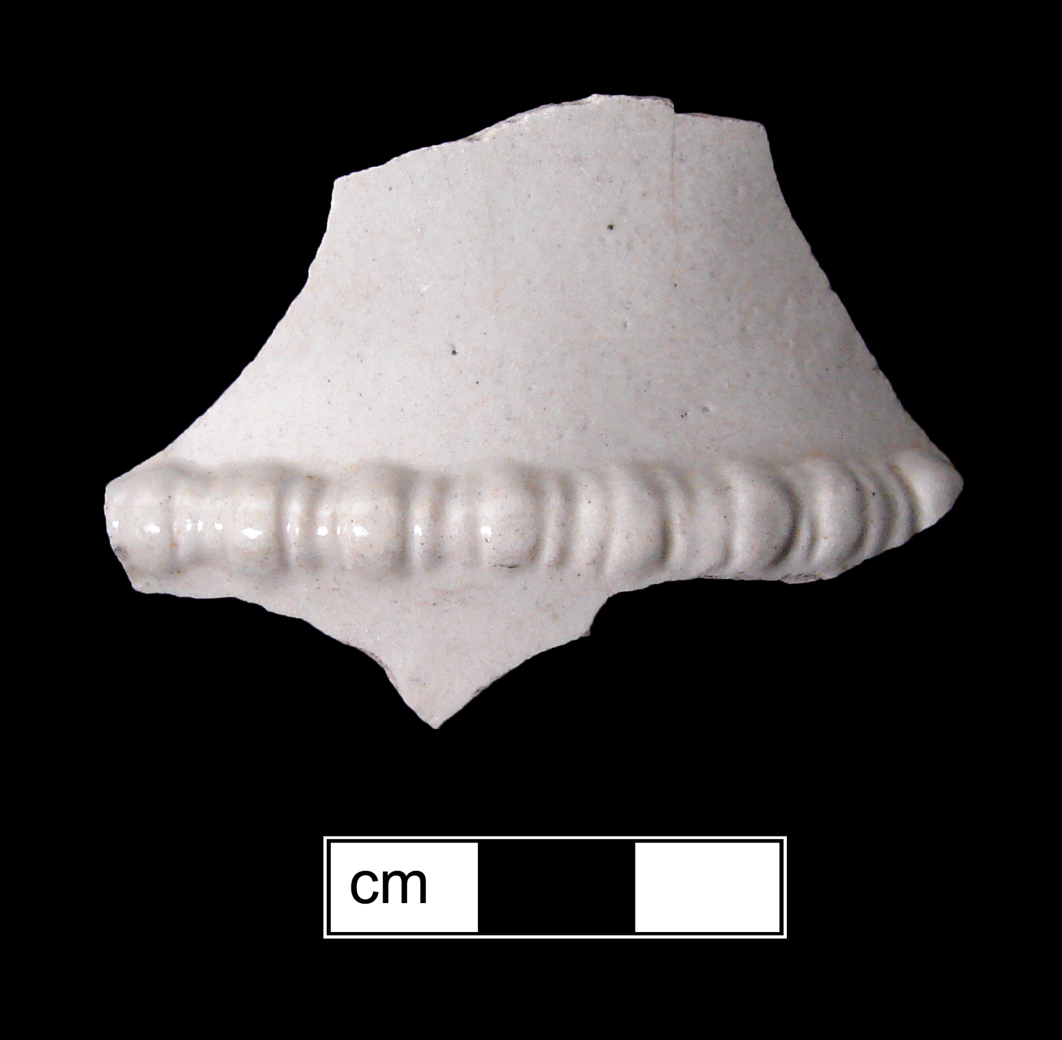 Image of white salt-glazed stoneware fragment.