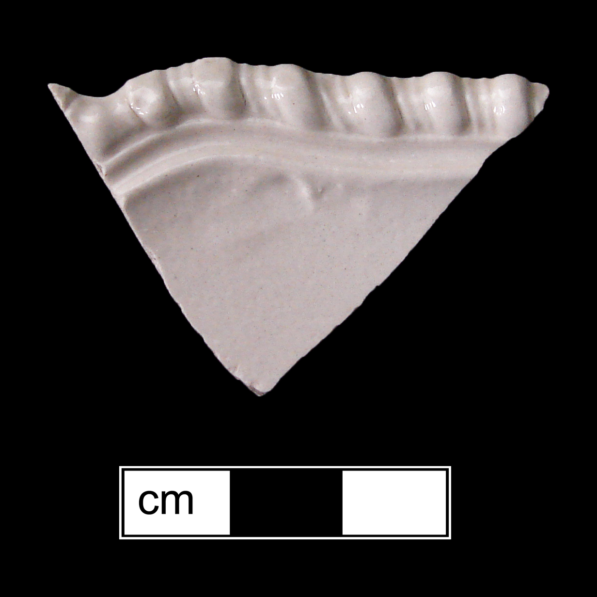 Image of white salt-glazed stoneware fragment.