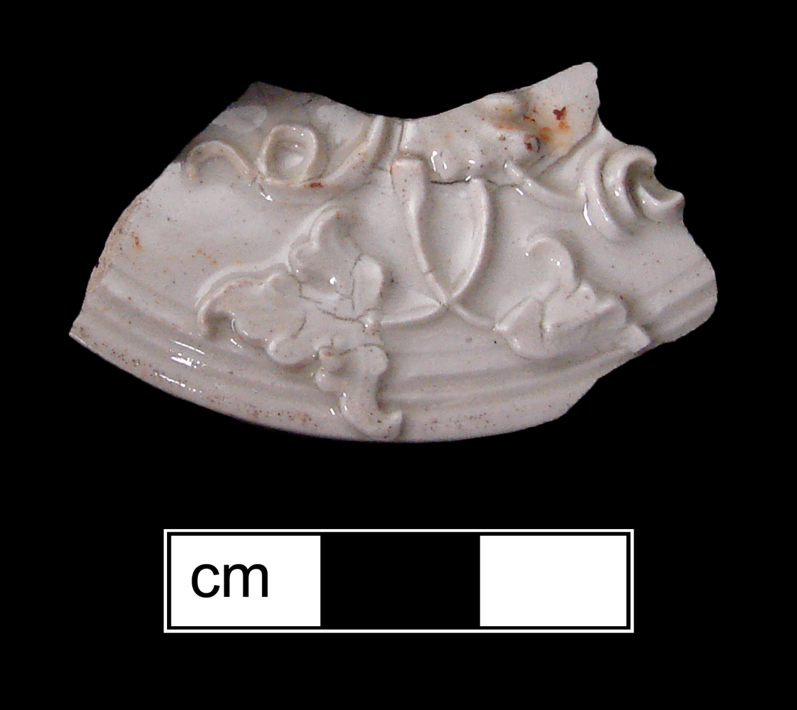 Image of white salt-glazed stoneware fragment.
