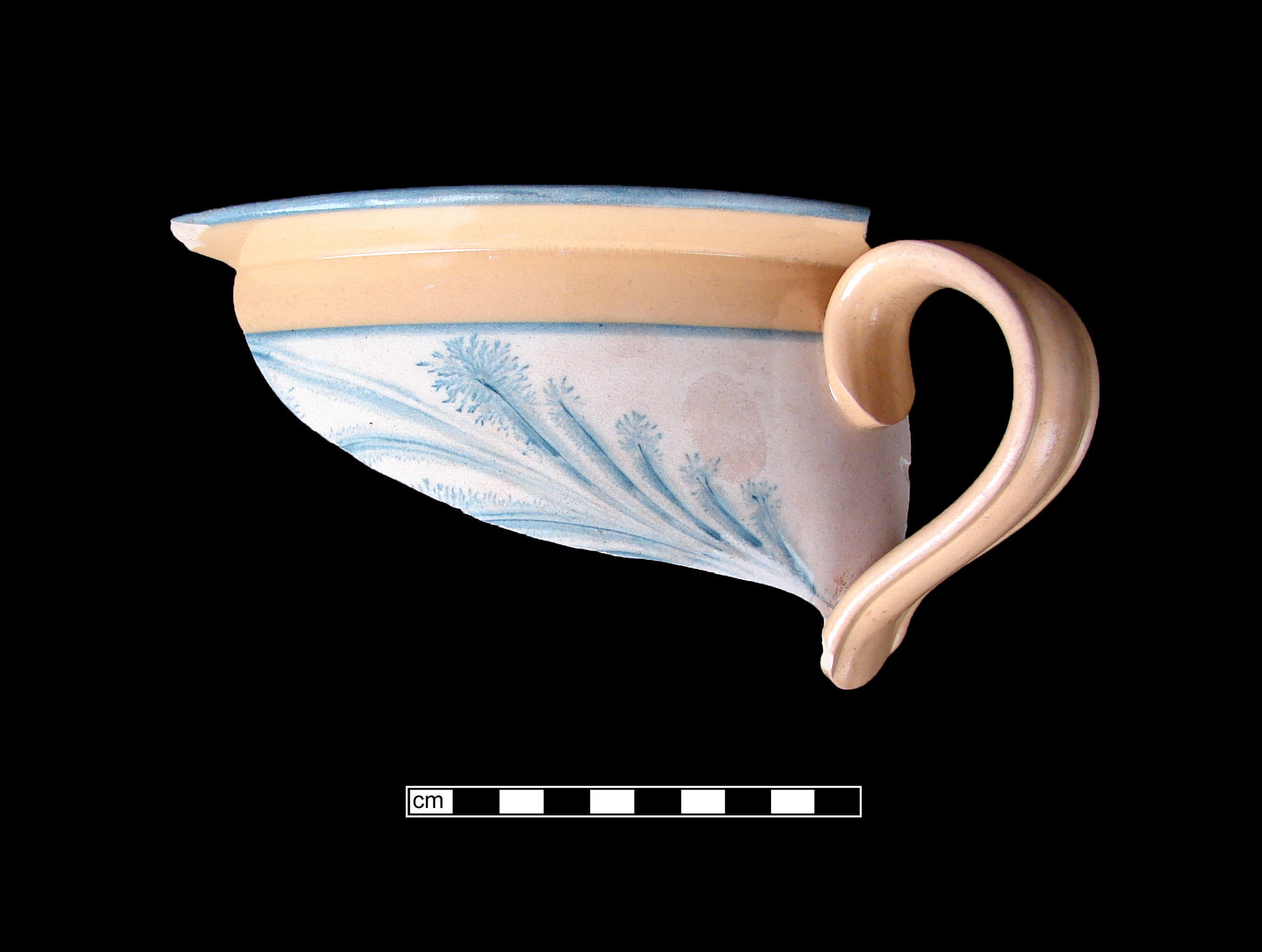 Image of yellow ware fragment.