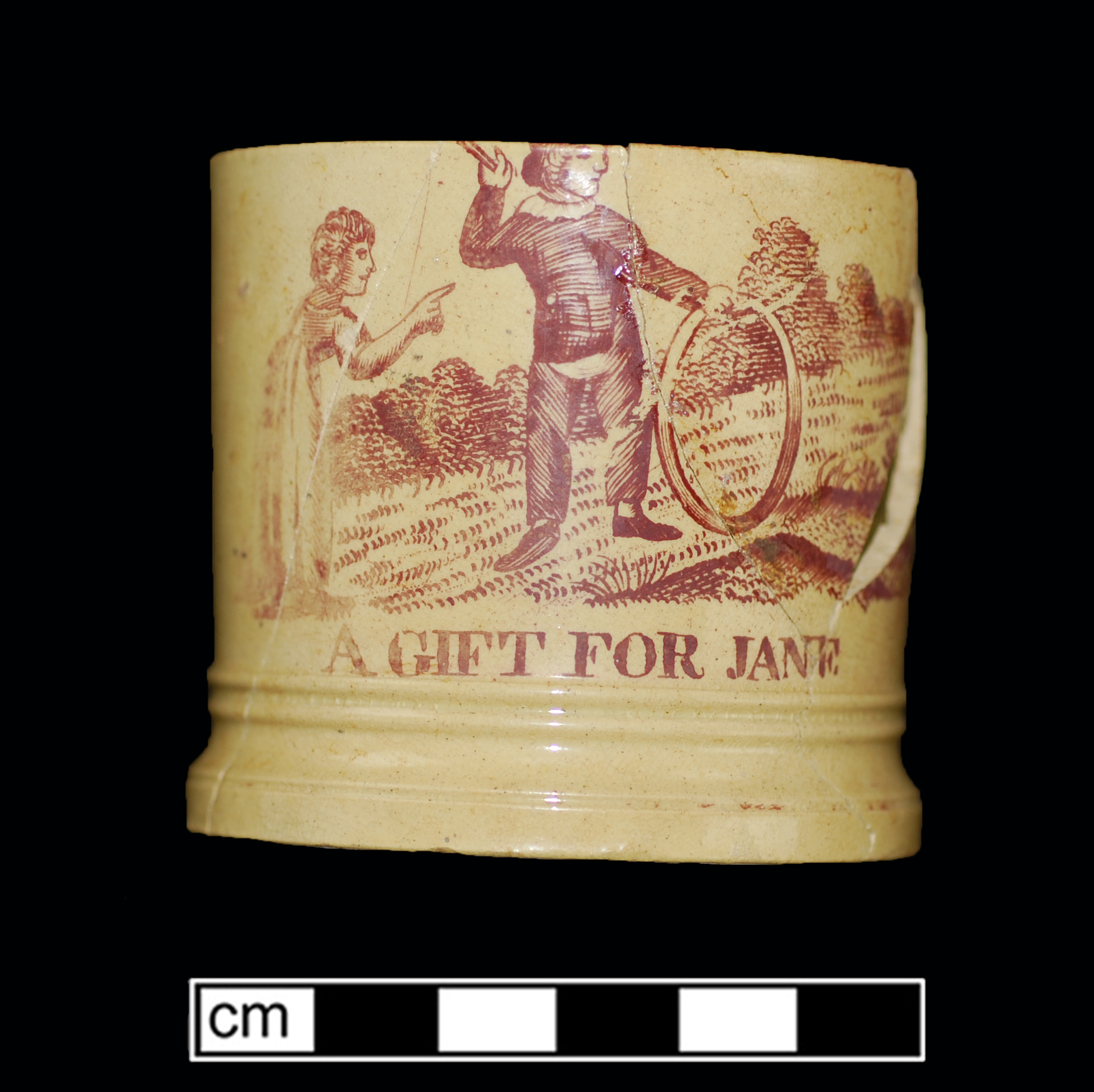 Image of yellow ware fragment.