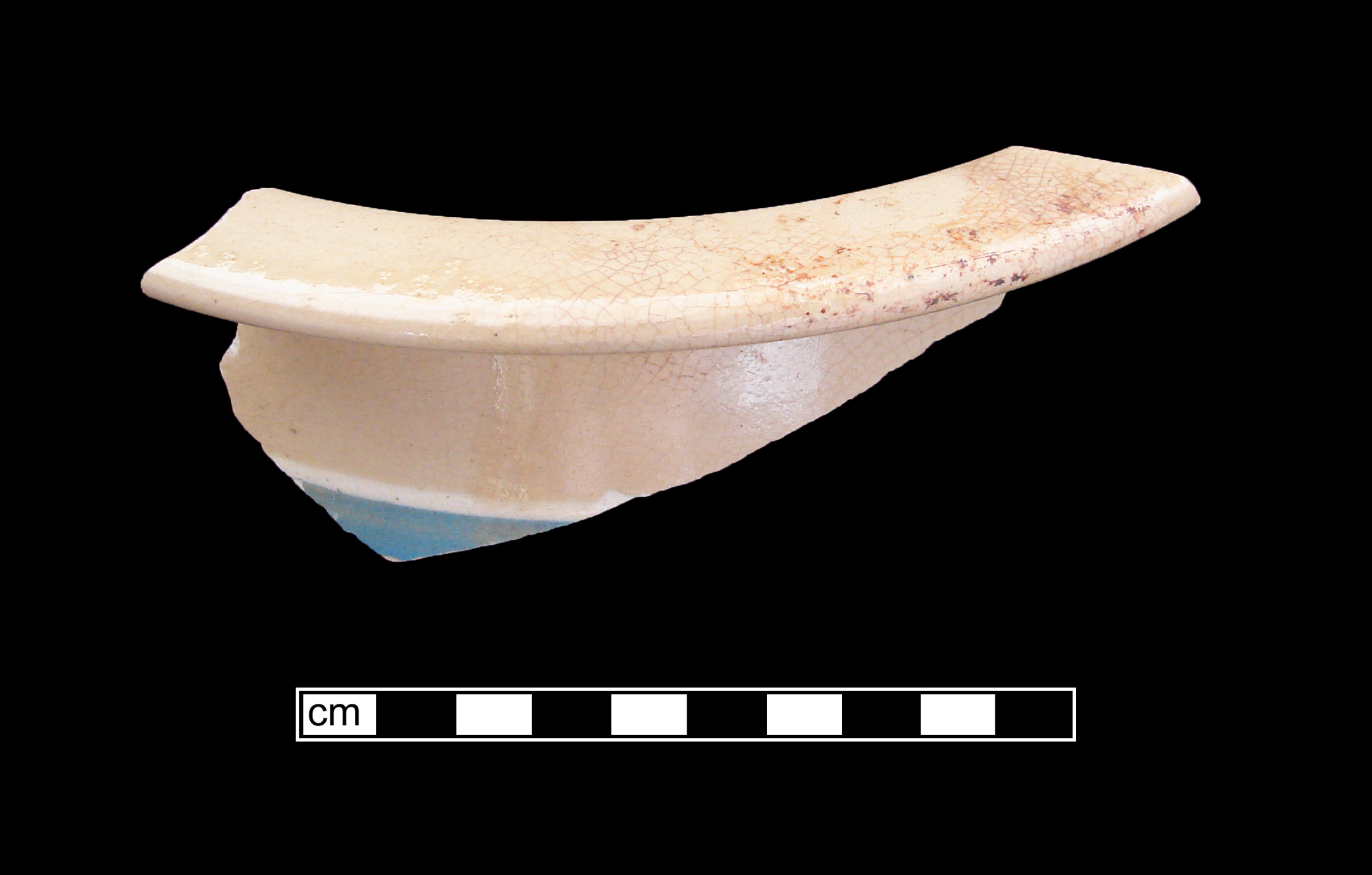 Image of yellow ware fragment.