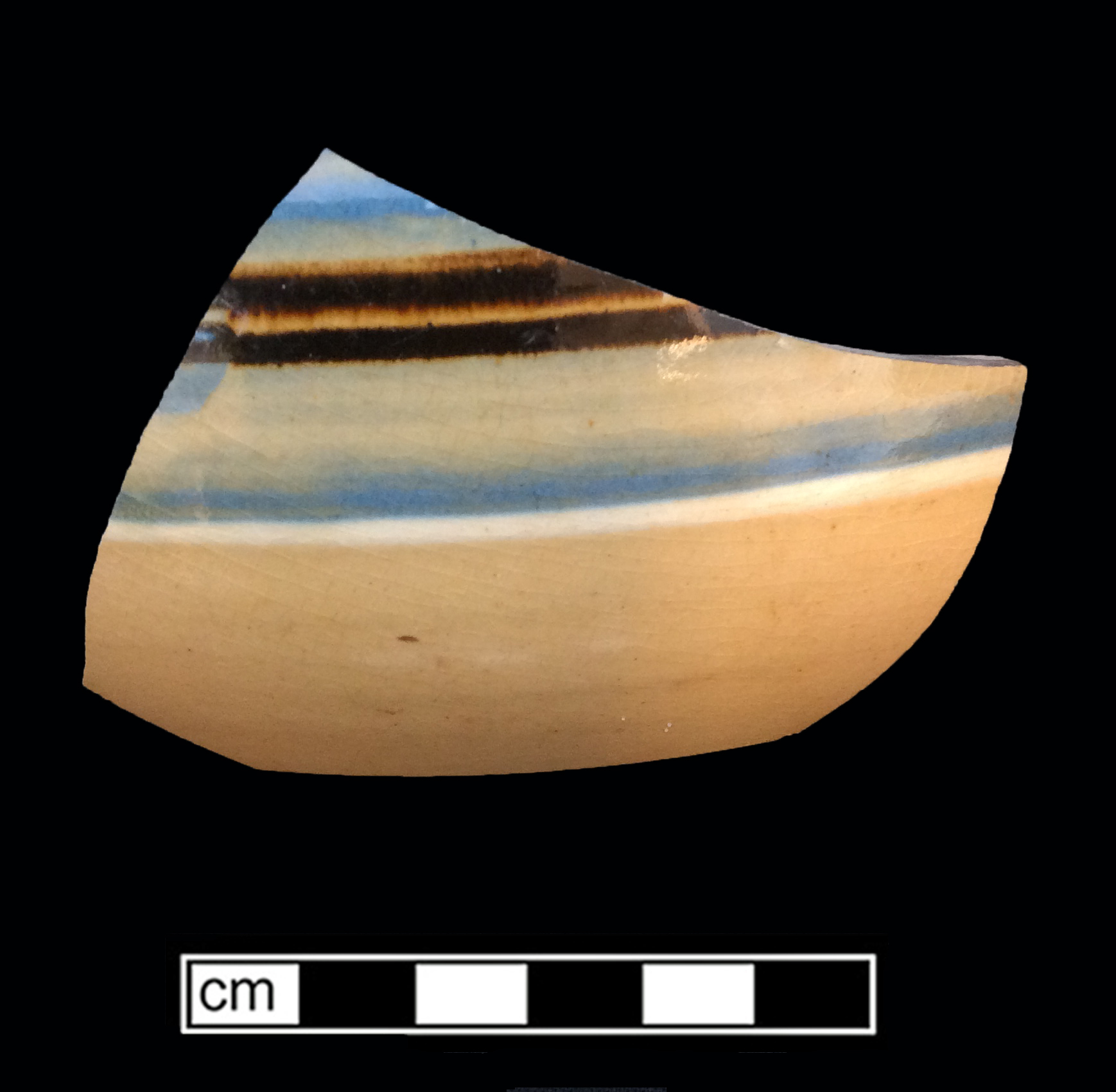 Image of yellow ware fragment.