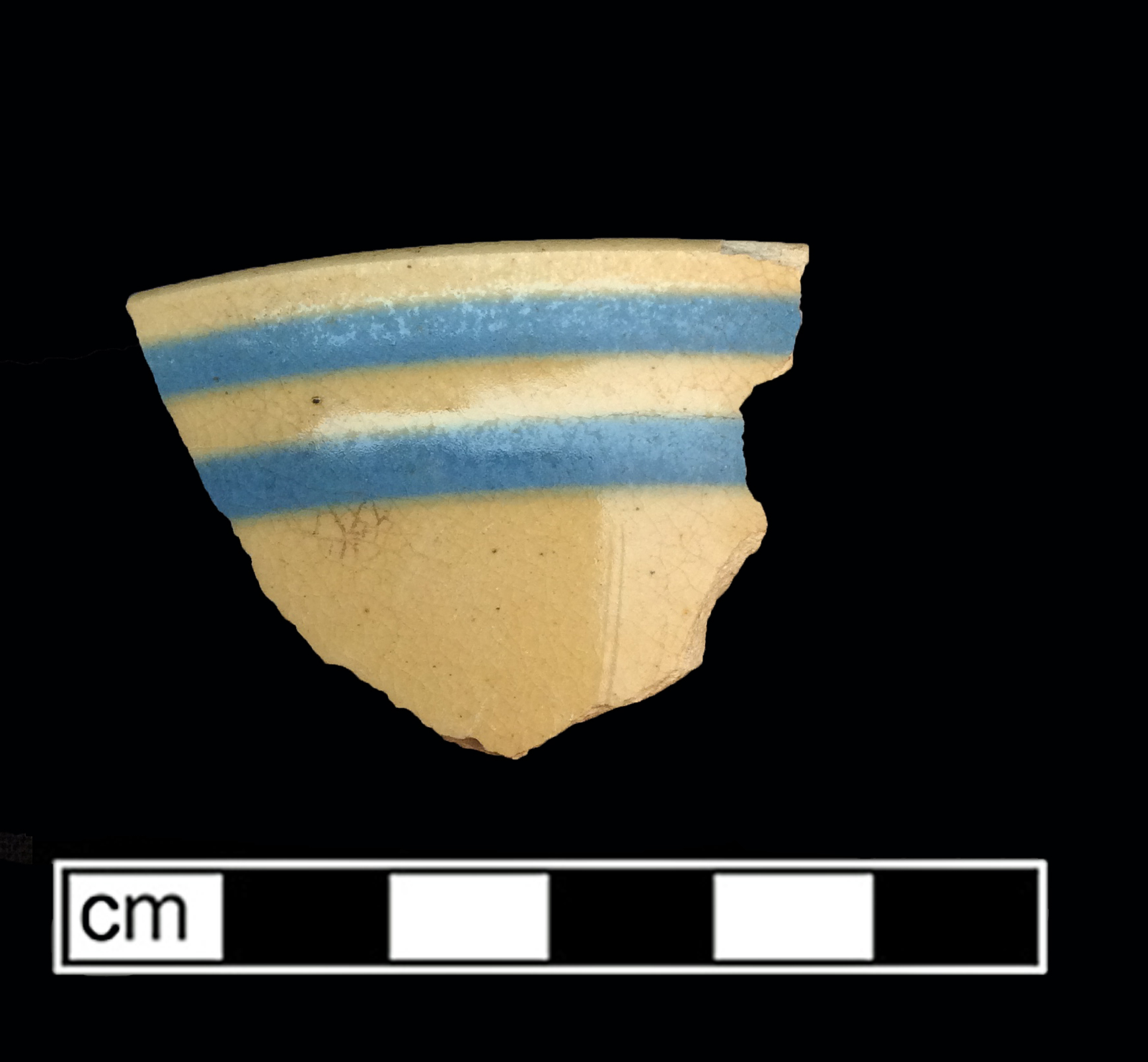 Image of yellow ware fragment.
