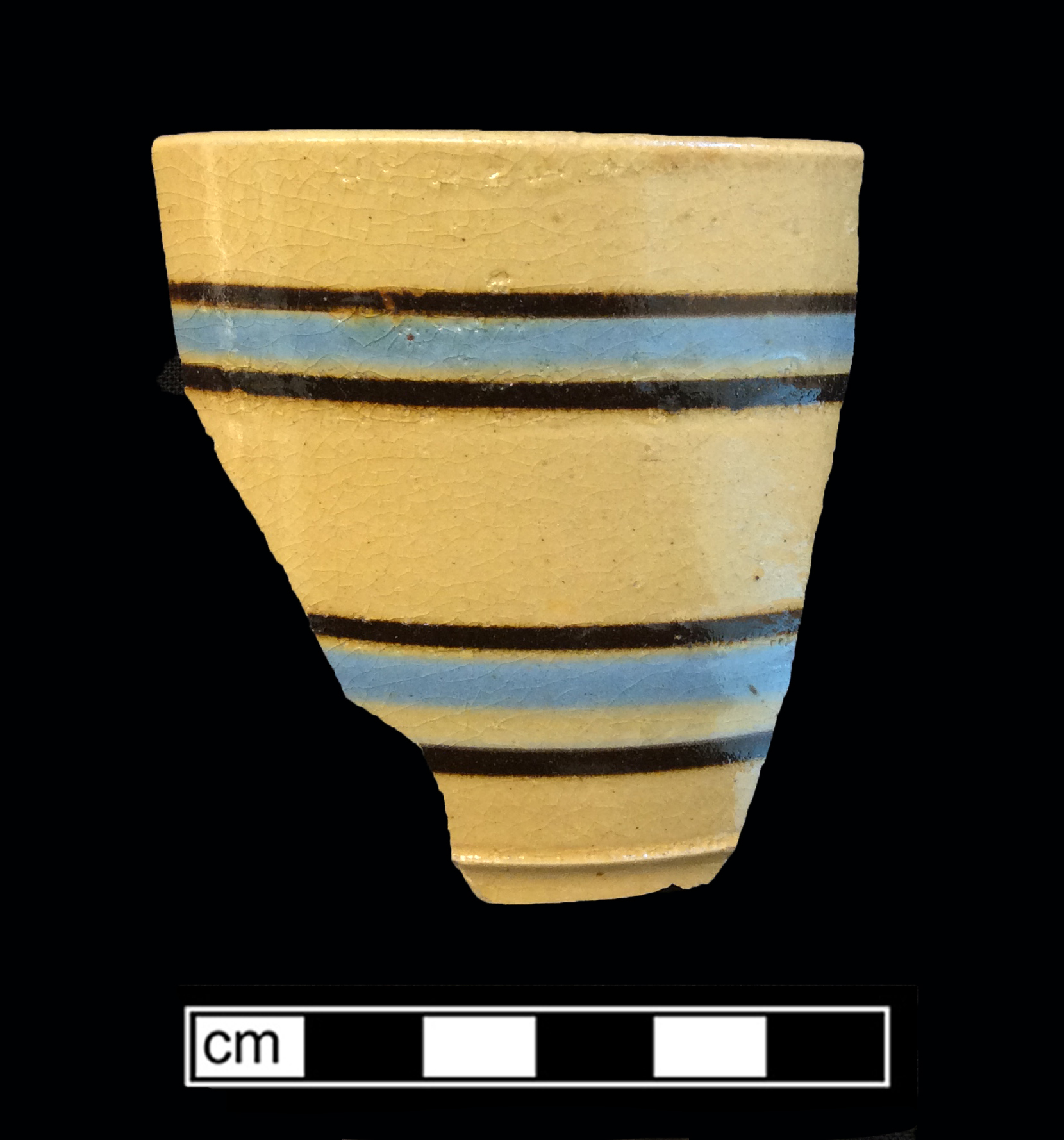 Image of yellow ware fragment.
