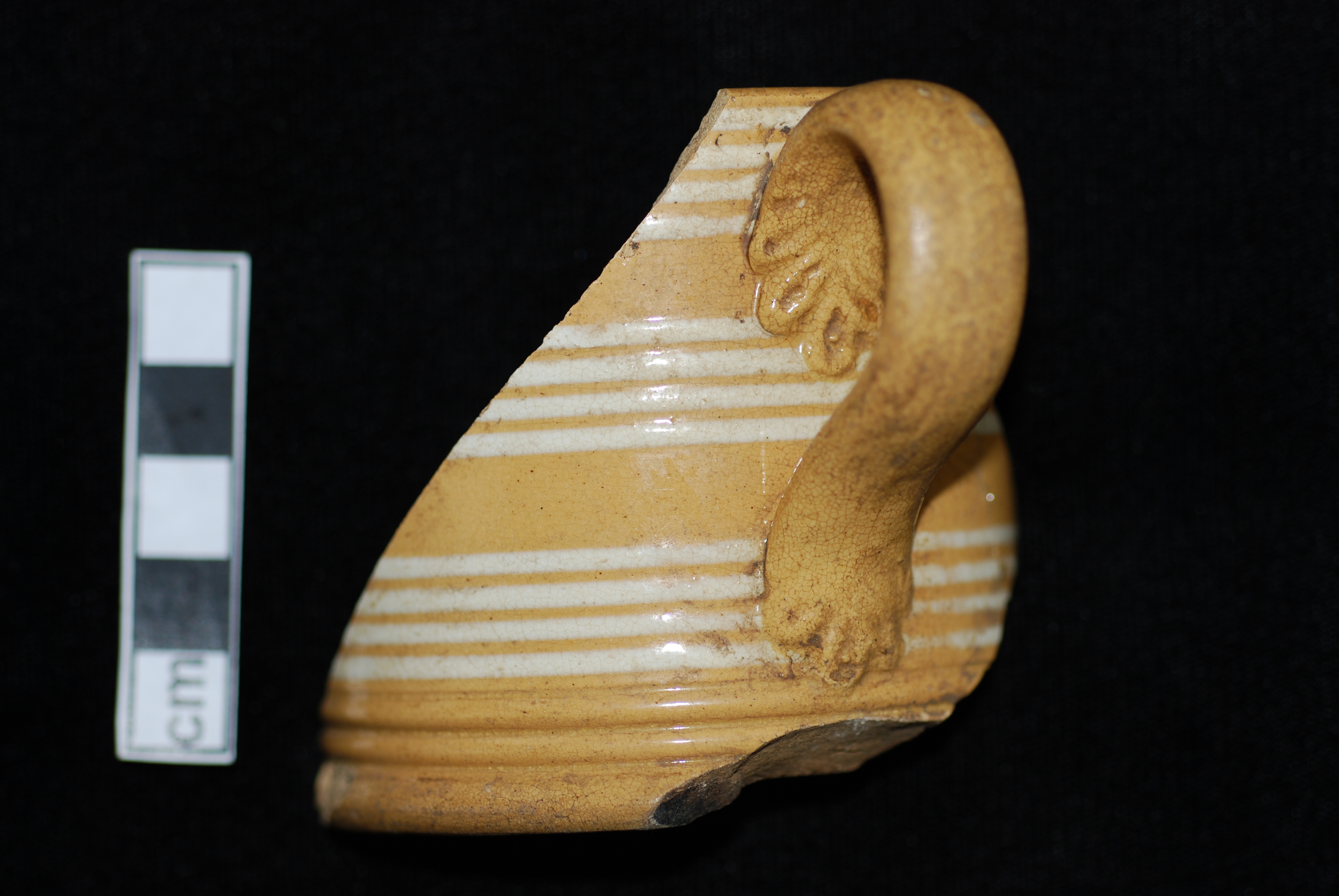 Image of yellow ware fragment.