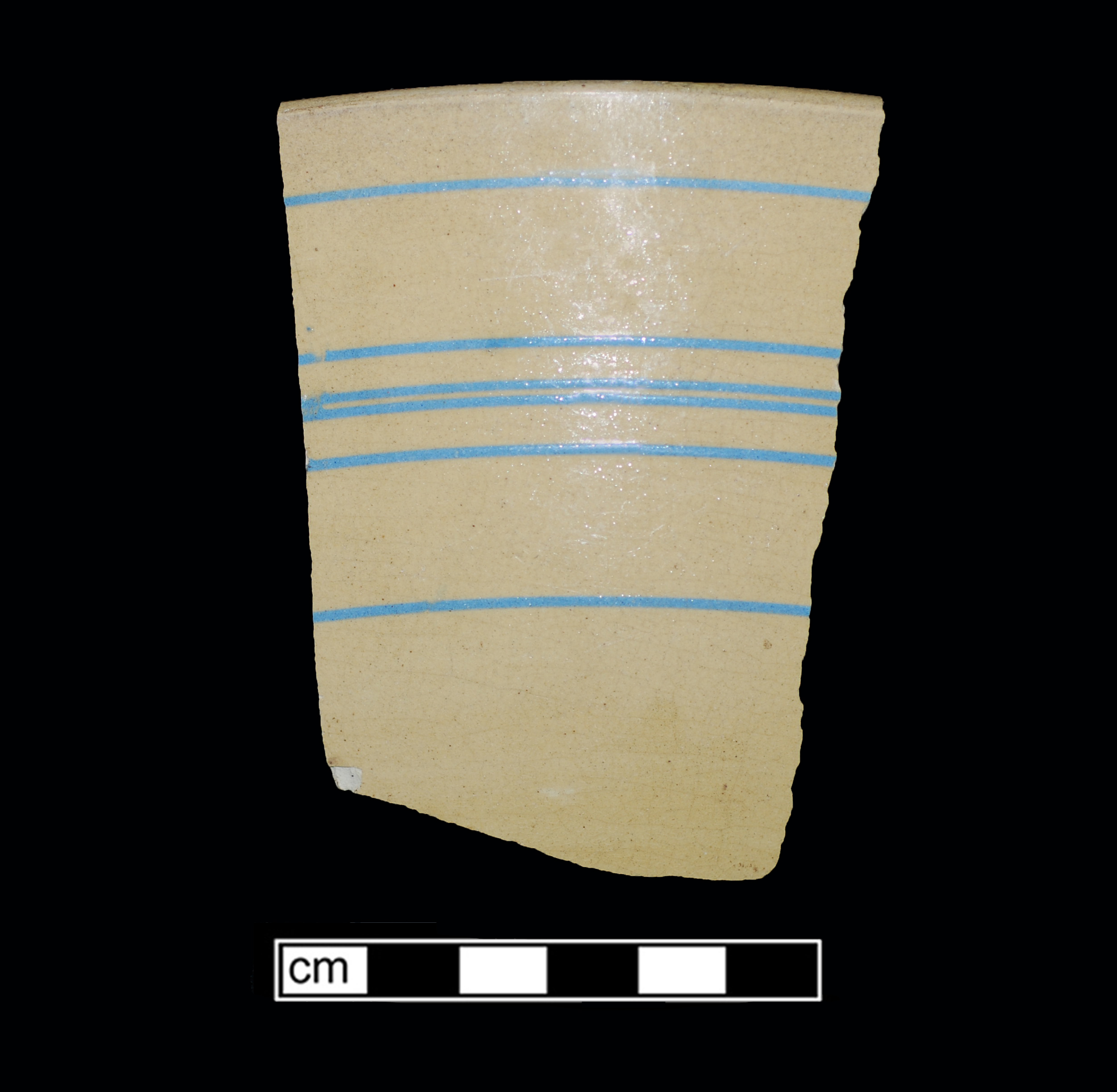 Image of yellow ware fragment.
