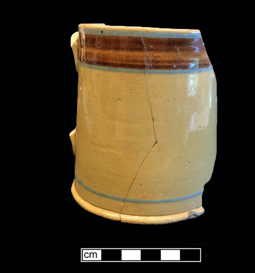 Image of yellow ware fragment.