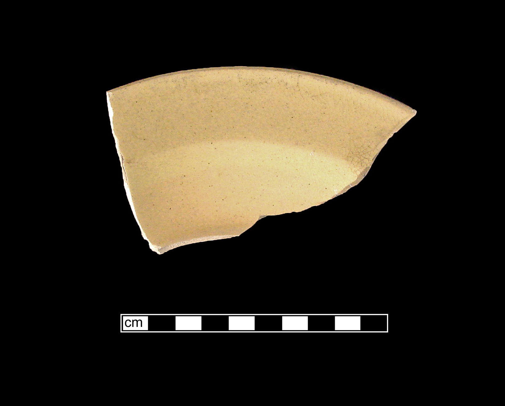 Image of yellow ware fragment.