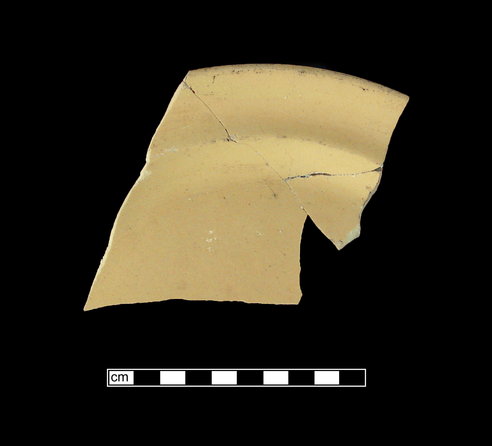 Image of yellow ware fragment.