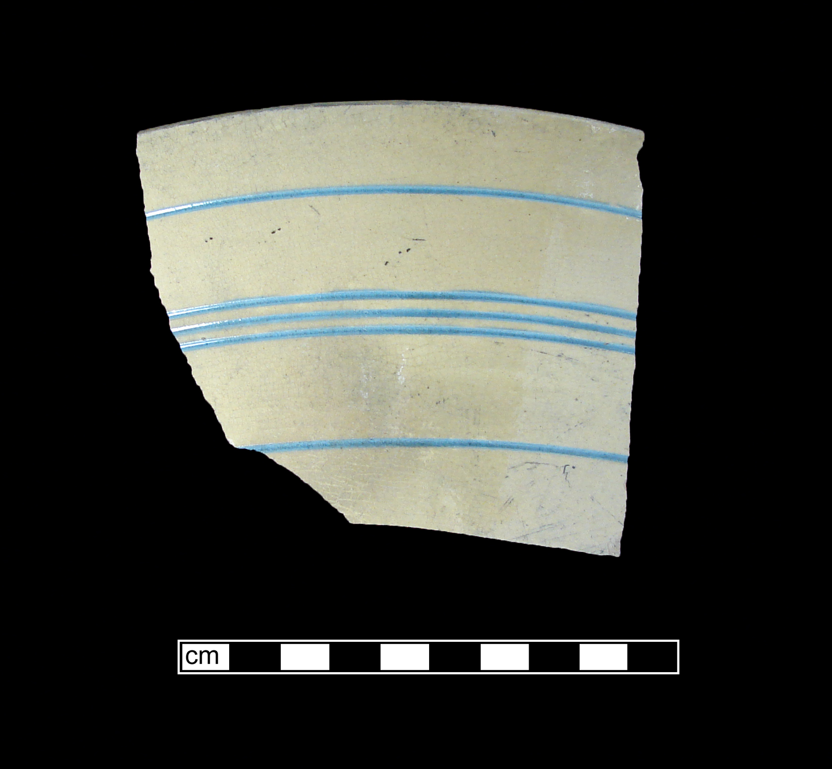 Image of yellow ware fragment.