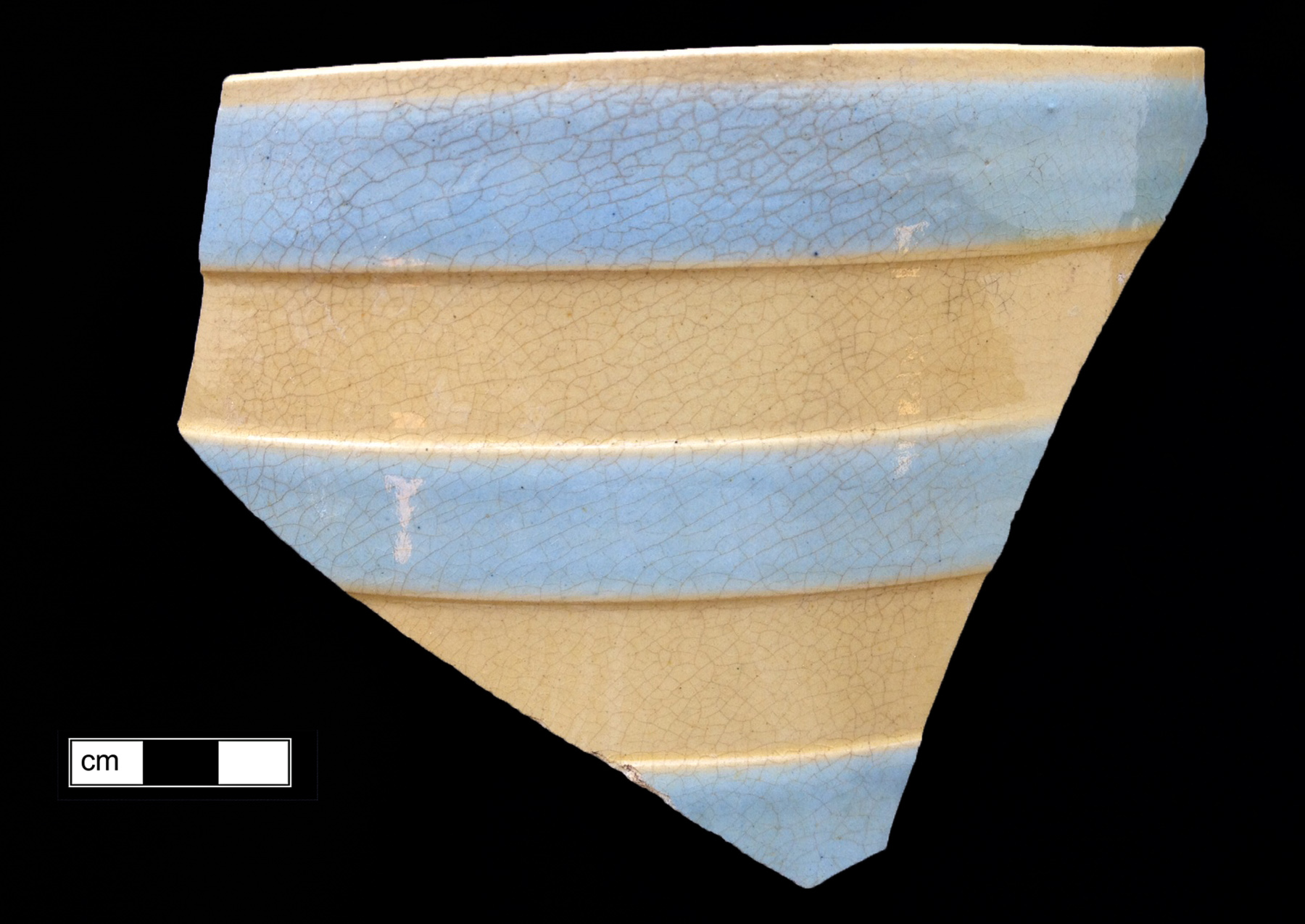Image of yellow ware fragment.