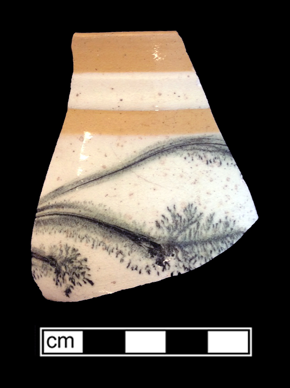 Image of yellow ware fragment.
