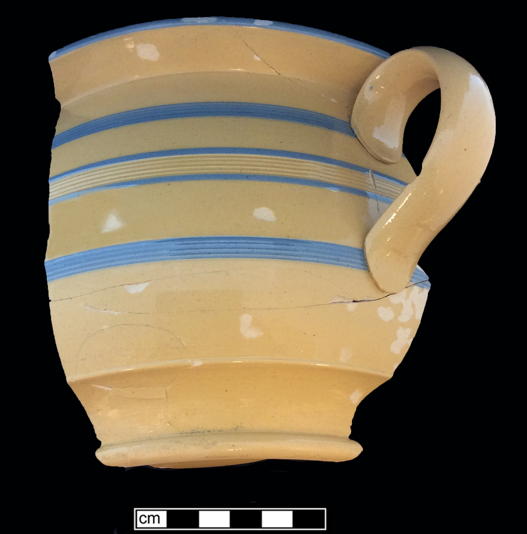 Image of yellow ware fragment.