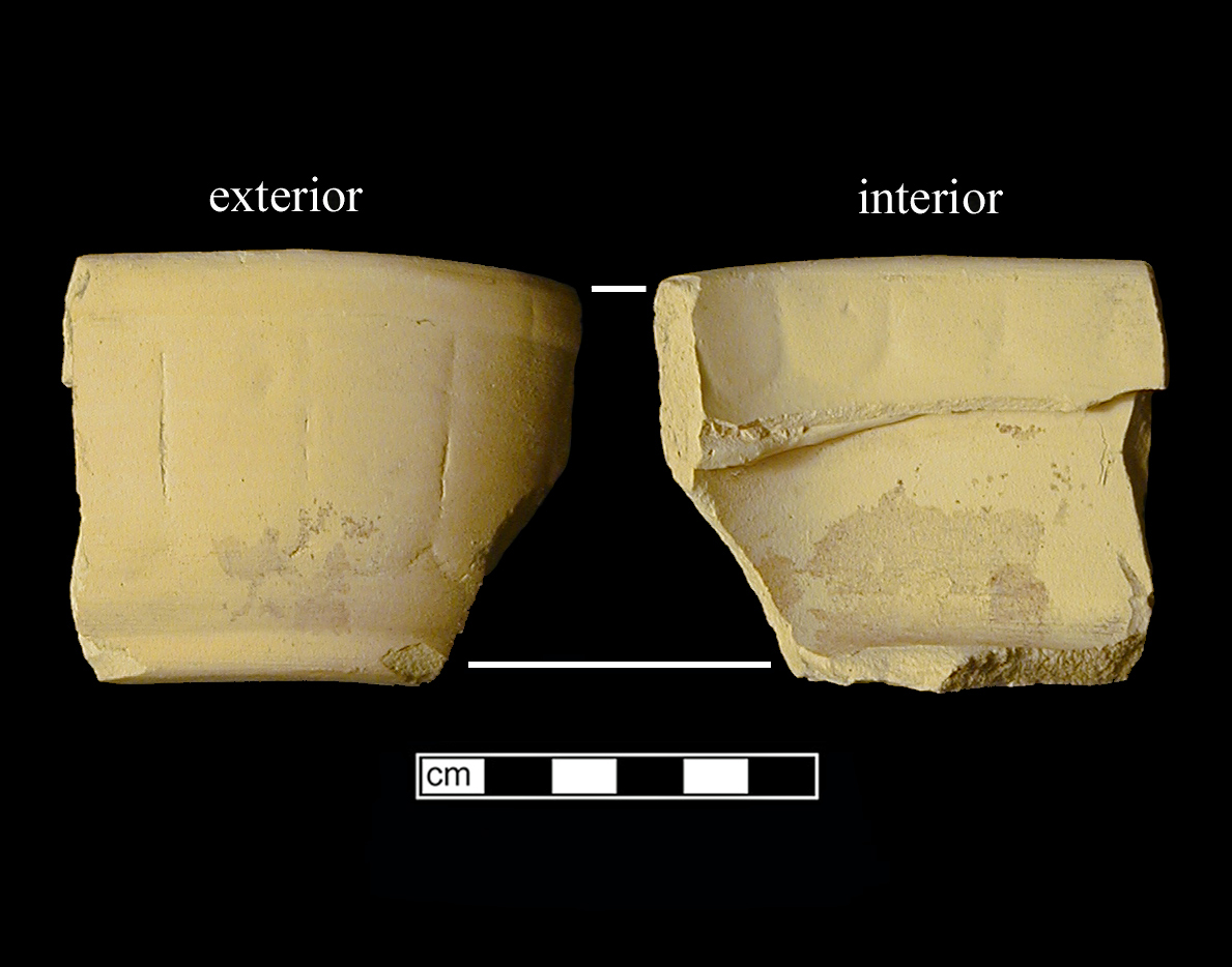 Image of yellow ware fragment.