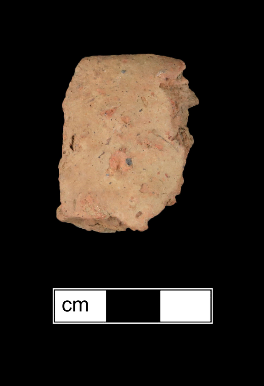 Image of ceramic, Hornblende/Gneiss Tempered Body with Plain/Smoothed Surface Treatment, Dame's Quarter type, Undecorated