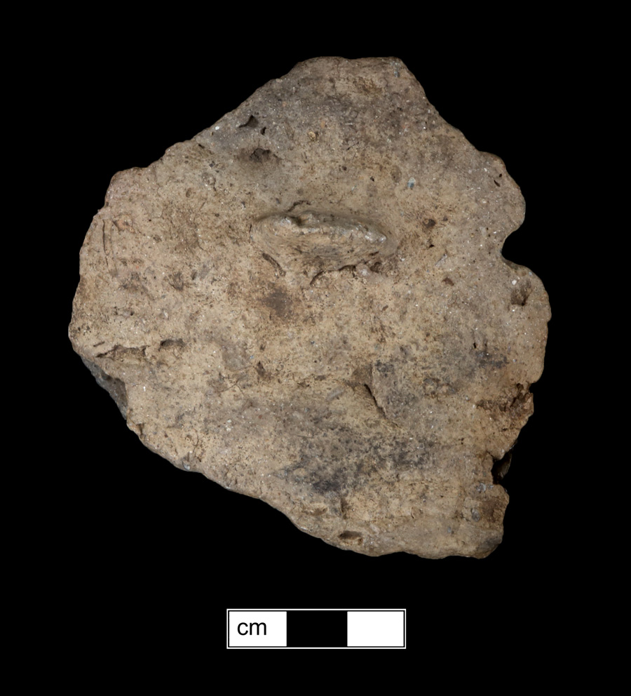 Image of ceramic, Steatite Tempered Body with Plain/Smoothed Surface Treatment, Marcey Creek type, Lug Handle