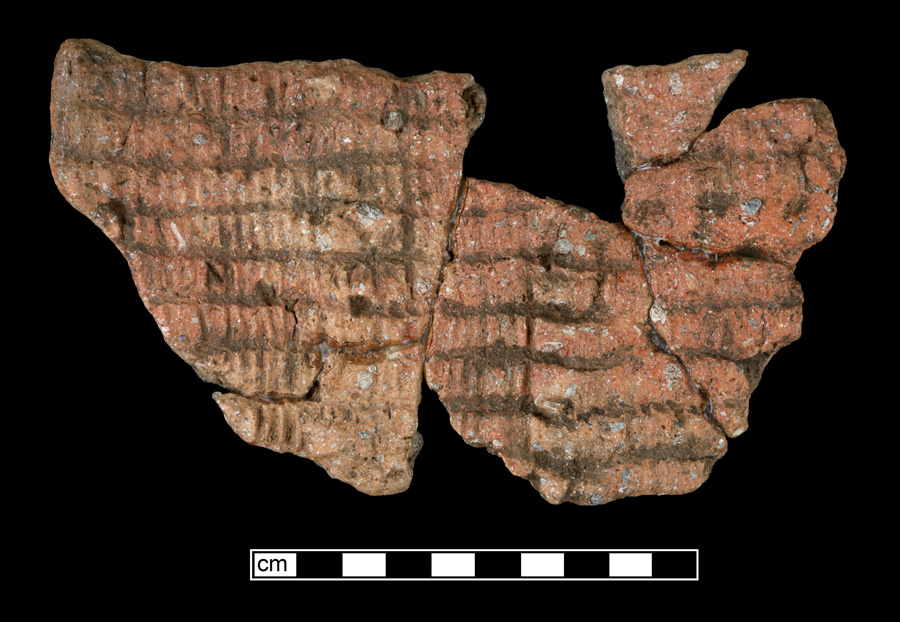 Image of ceramic, Steatite Tempered Mended Base with Plain/Smoothed Surface Treatment, Marcey Creek type, Undecorated