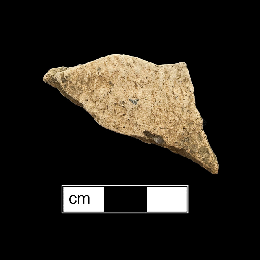 Image of ceramic, Sand/Crushed Rock Tempered Body with Fabric-Impressed Surface Treatment, Minguannan type, Undecorated
