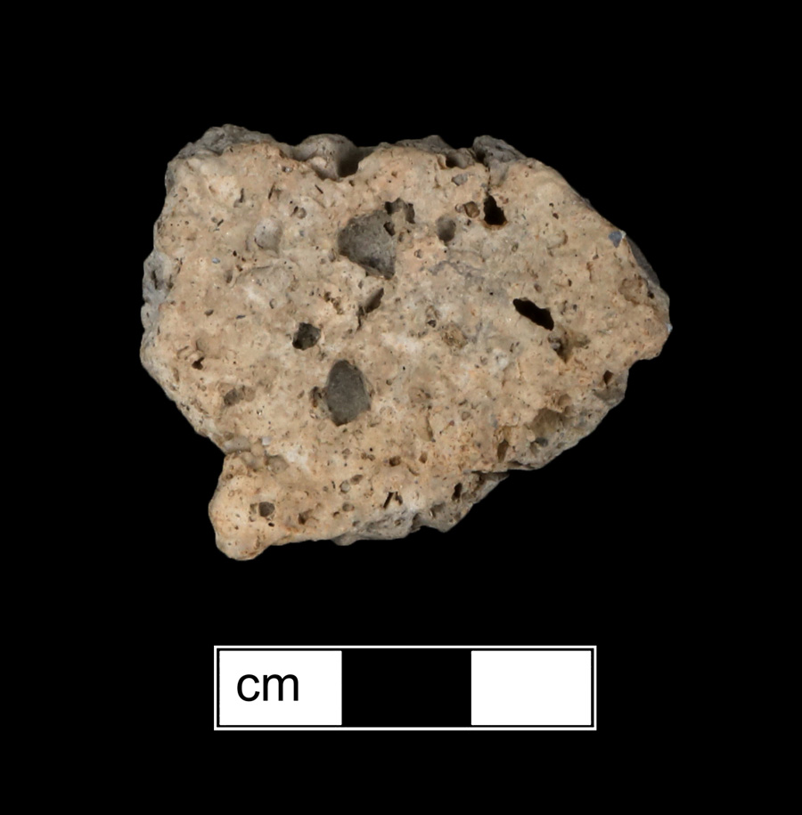 Image of ceramic, Shell Tempered Body with Net-Impressed Surface Treatment, Mockley type, Undecorated