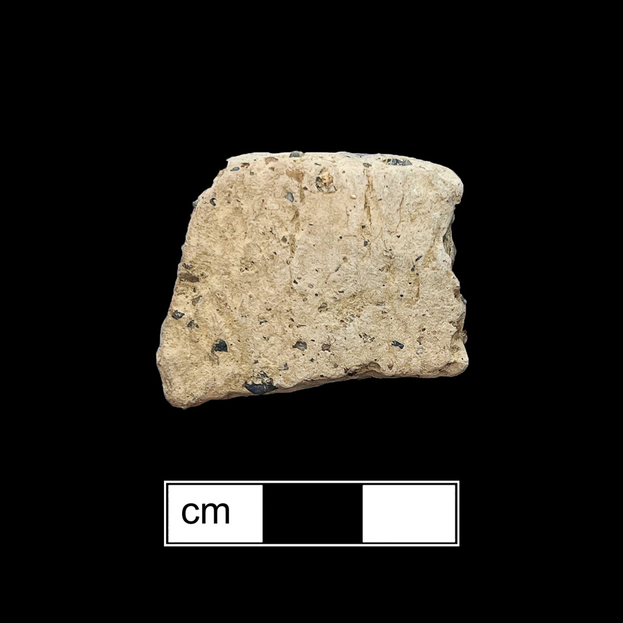 Image of ceramic, Crushed Quartz Tempered Body with Cord-Marked/Smoothed Surface Treatment, Moyaone type, Undecorated
