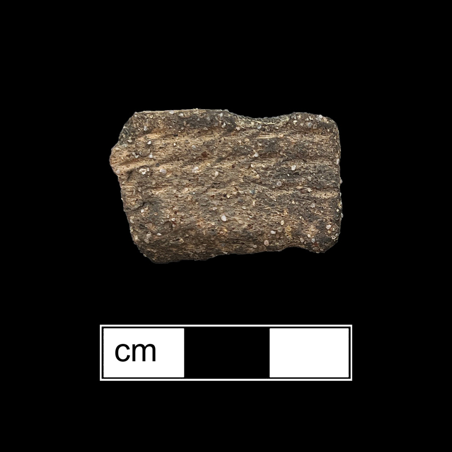 Image of ceramic, Crushed Quartz Tempered Body with Unidentified Surface Treatment, Moyaone type, Direct Cord-Marked