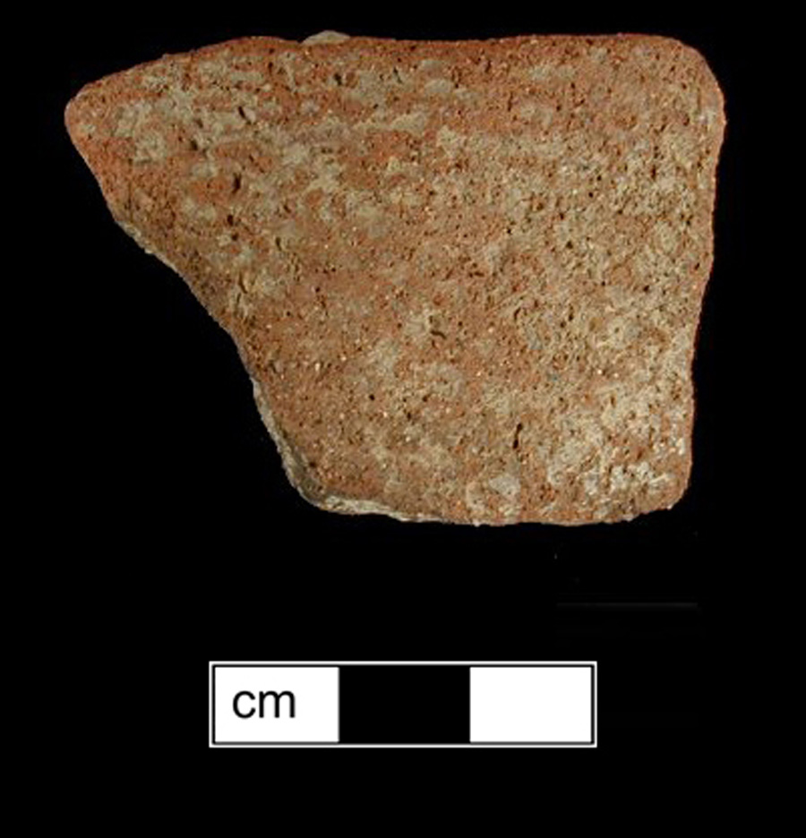 Image of ceramic, Sand Tempered Body with Net-Impressed Surface Treatment, Pope's Creek type, Undecorated