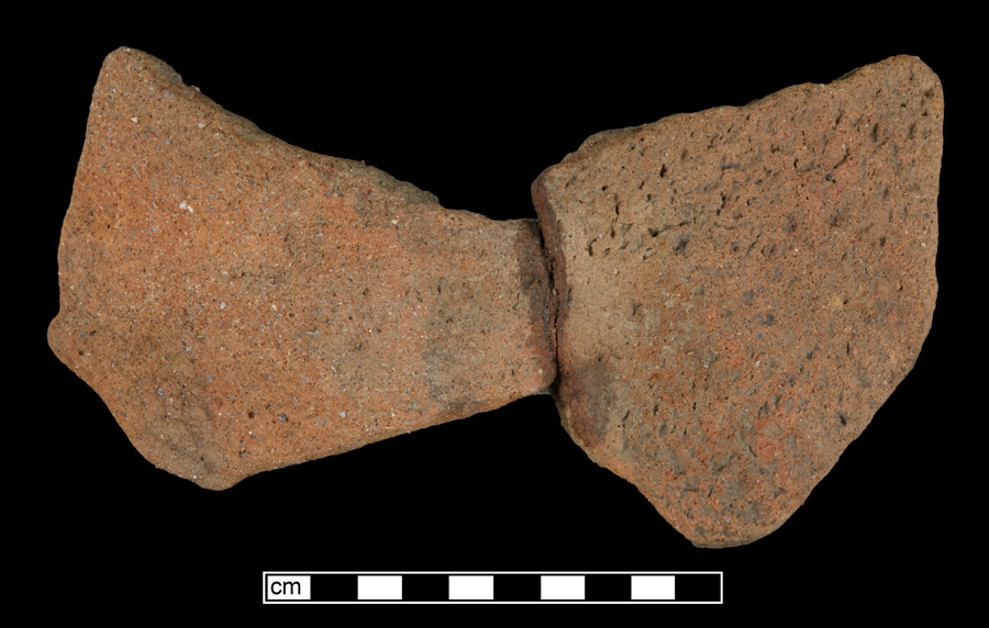Image of ceramic, Sand Tempered Mended Body with Net-Impressed Surface Treatment, Pope's Creek type, Undecorated