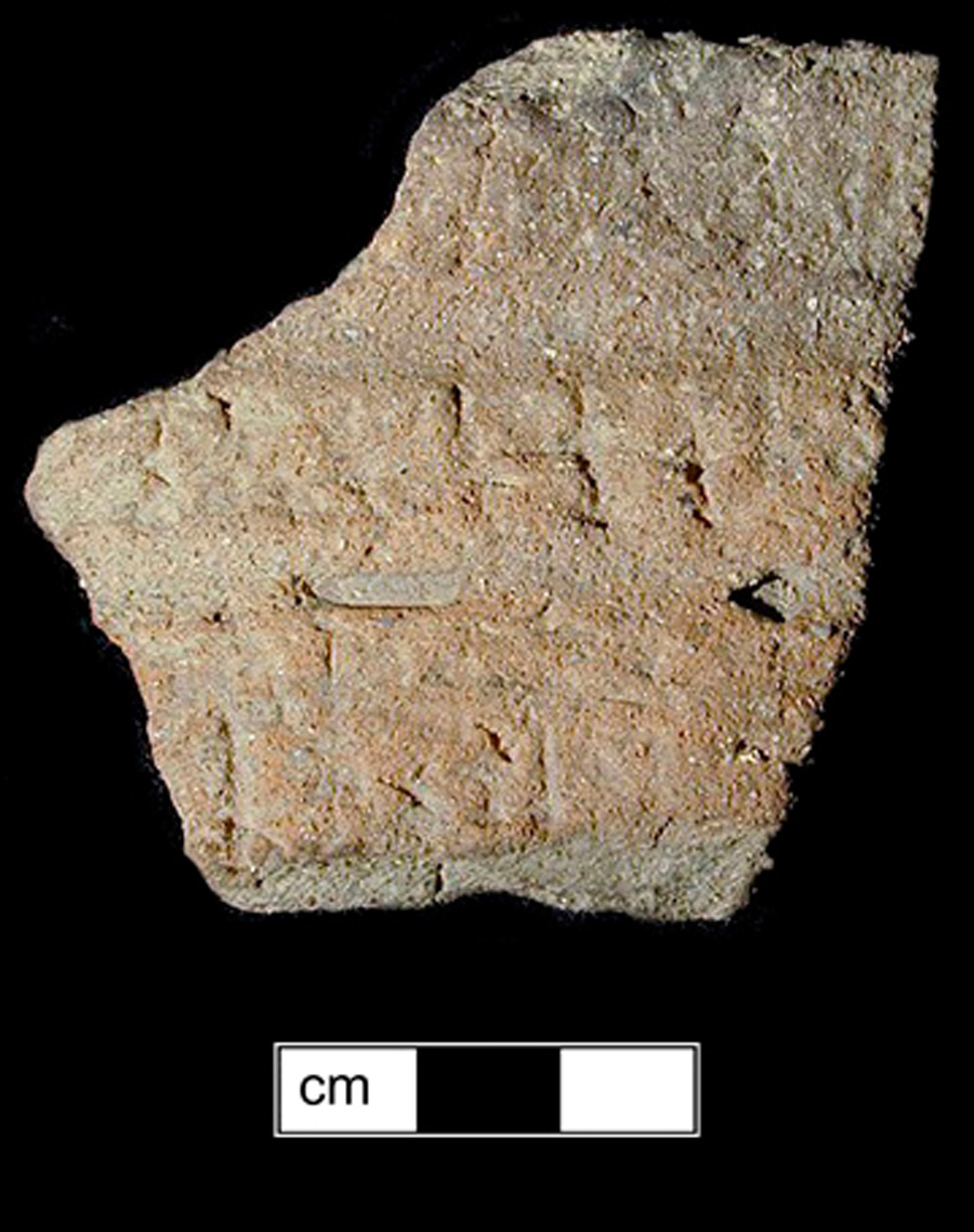 Image of ceramic, Sand Tempered Rim with Net-Impressed Surface Treatment, Pope's Creek type, Finger-Smoothed