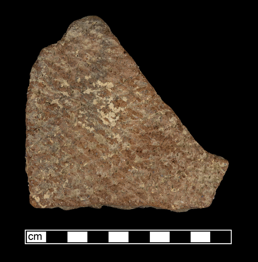 Image of ceramic, Sand Tempered Body with Net-Impressed Surface Treatment, Pope's Creek type, Undecorated