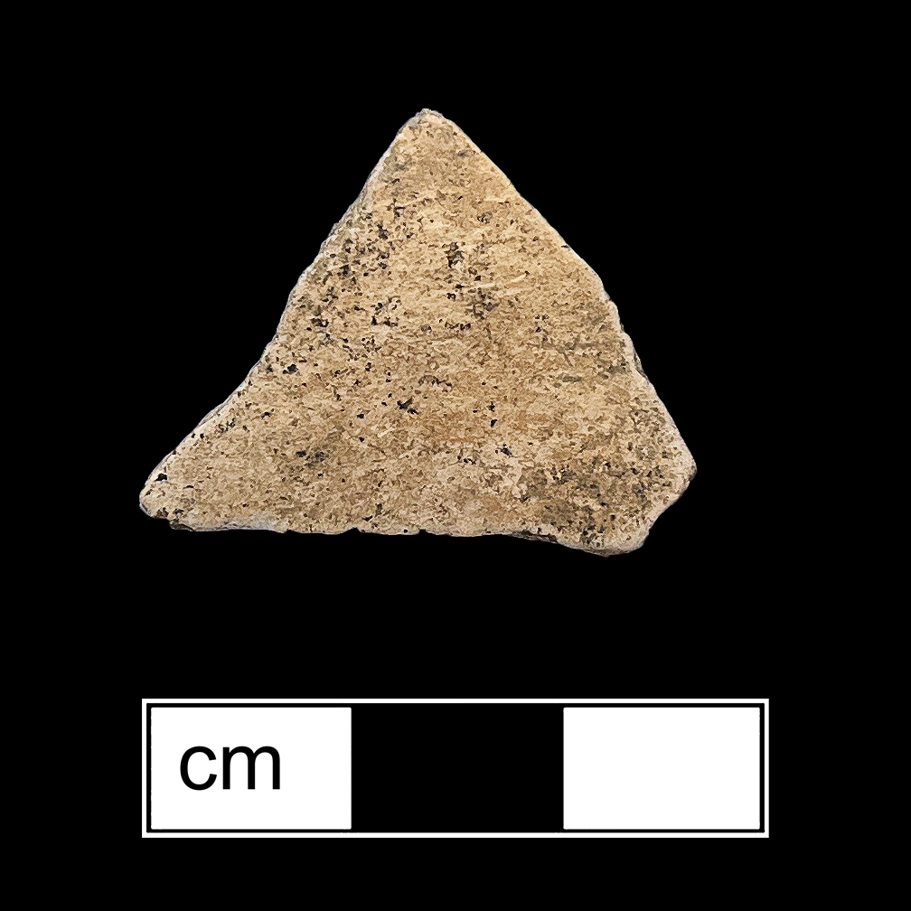 Image of ceramic, Temperless Tempered Body with Plain/Smoothed Surface Treatment, Colonoware type, Undecorated