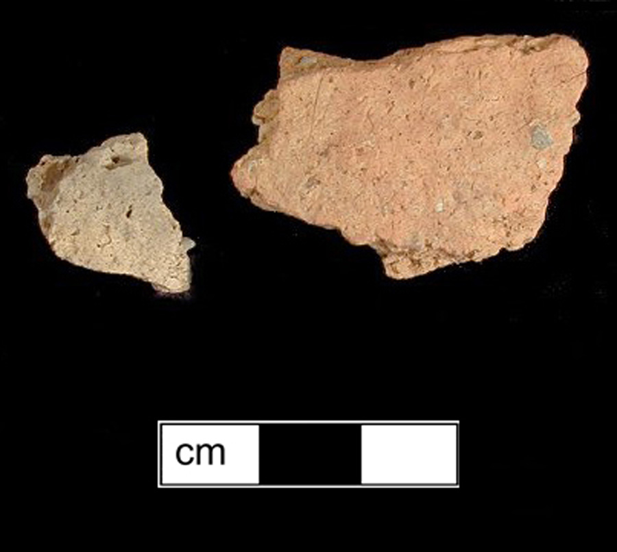 Image of ceramic, Crushed Quartz Tempered Body with Plain/Smoothed Surface Treatment, Wolfe Neck type, Undecorated