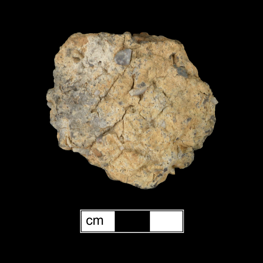 Image of ceramic, Crushed Quartz Tempered Body with Net-Impressed Surface Treatment, Wolfe Neck type, Undecorated