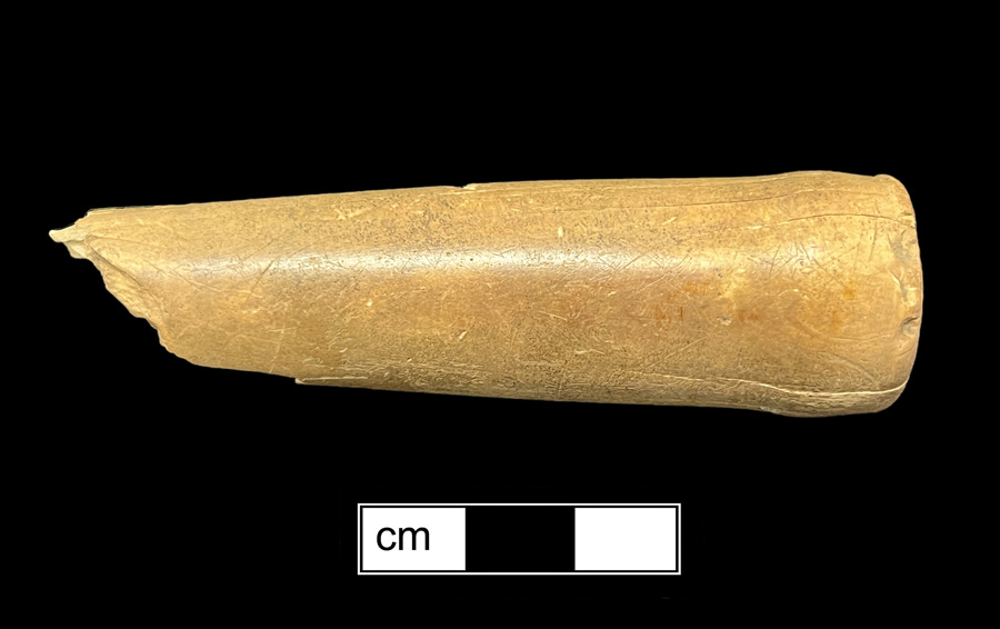 Image of ivory knife handle.