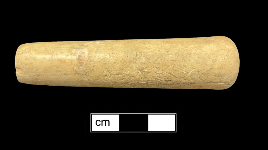 Image of ivory knife handle.