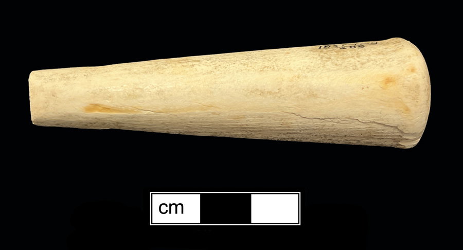 Image of ivory knife handle.