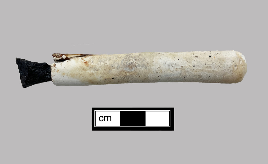 Image of ivory knife handle.