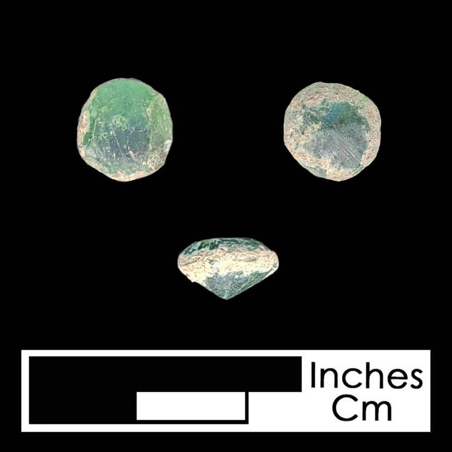 Image of glass linked button.