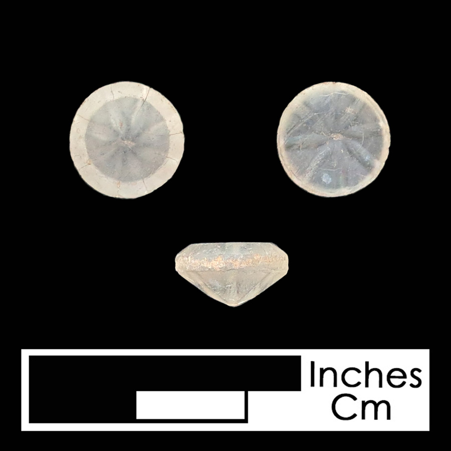 Image of glass linked button.