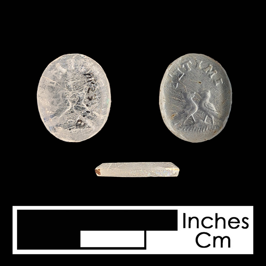 Image of glass linked button.