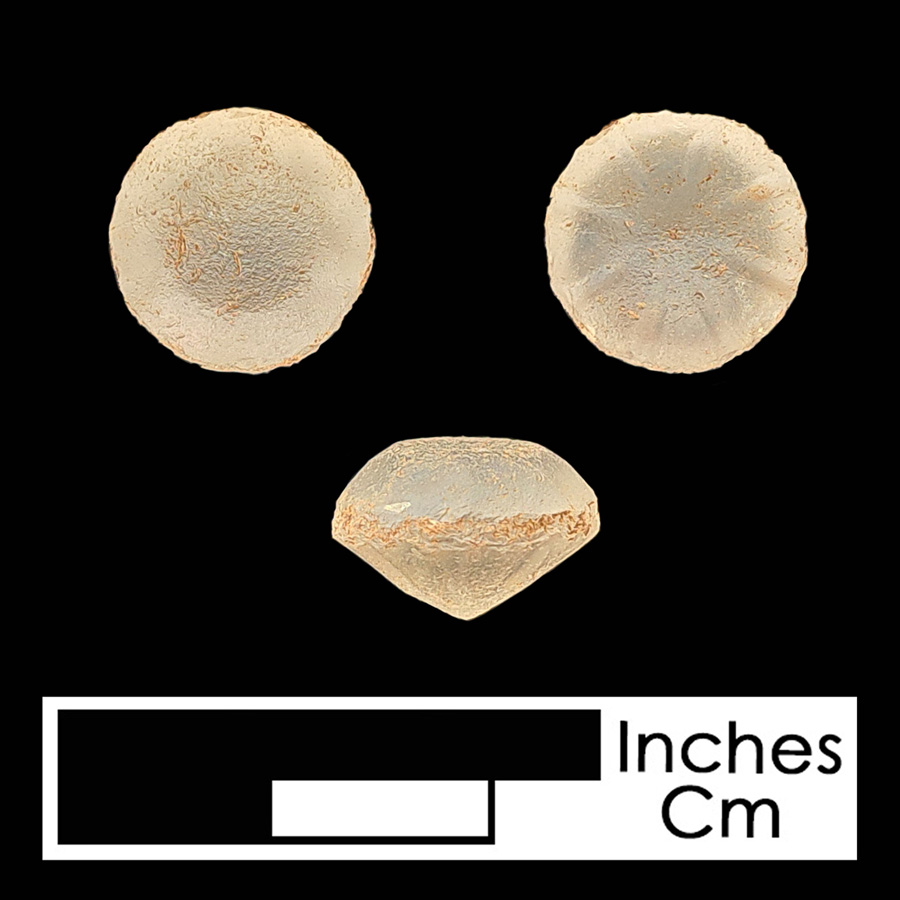 Image of glass linked button.