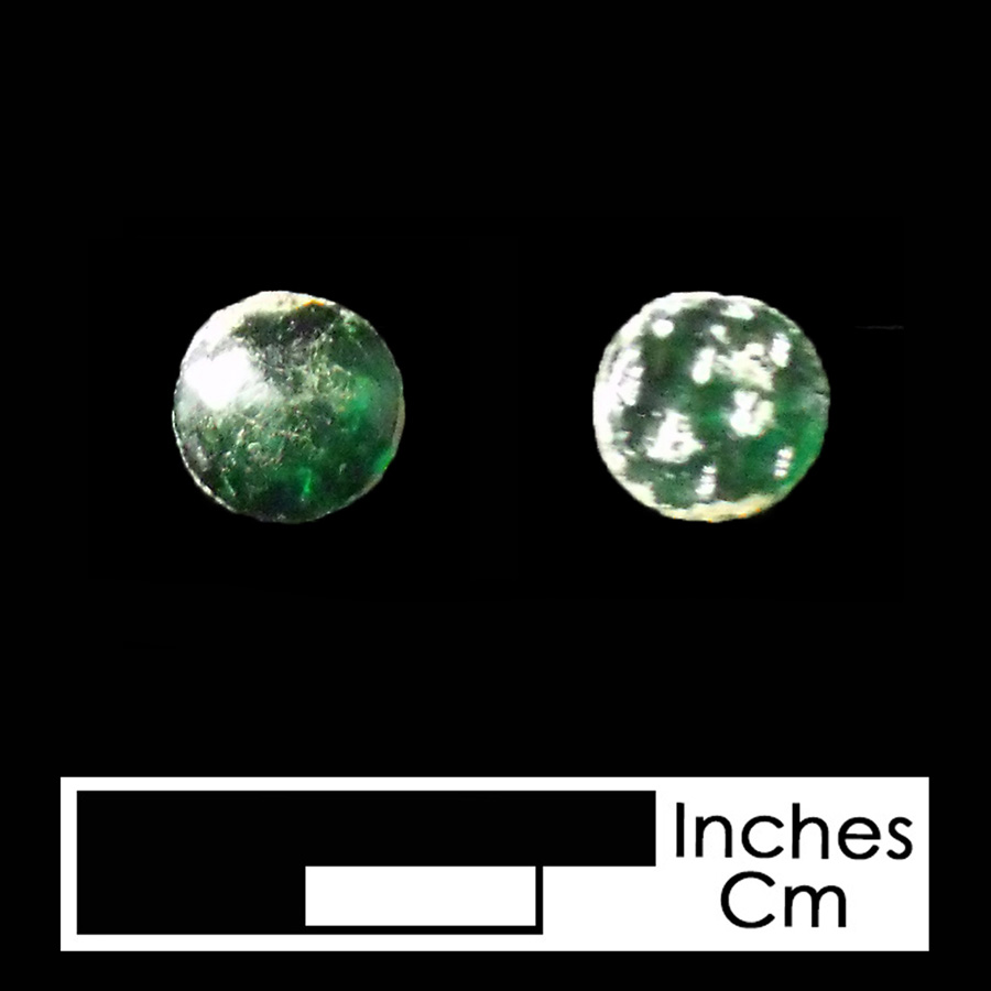 Image of glass linked button.