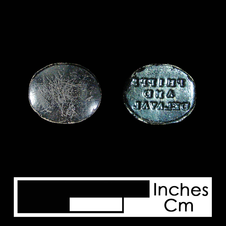 Image of glass linked button.