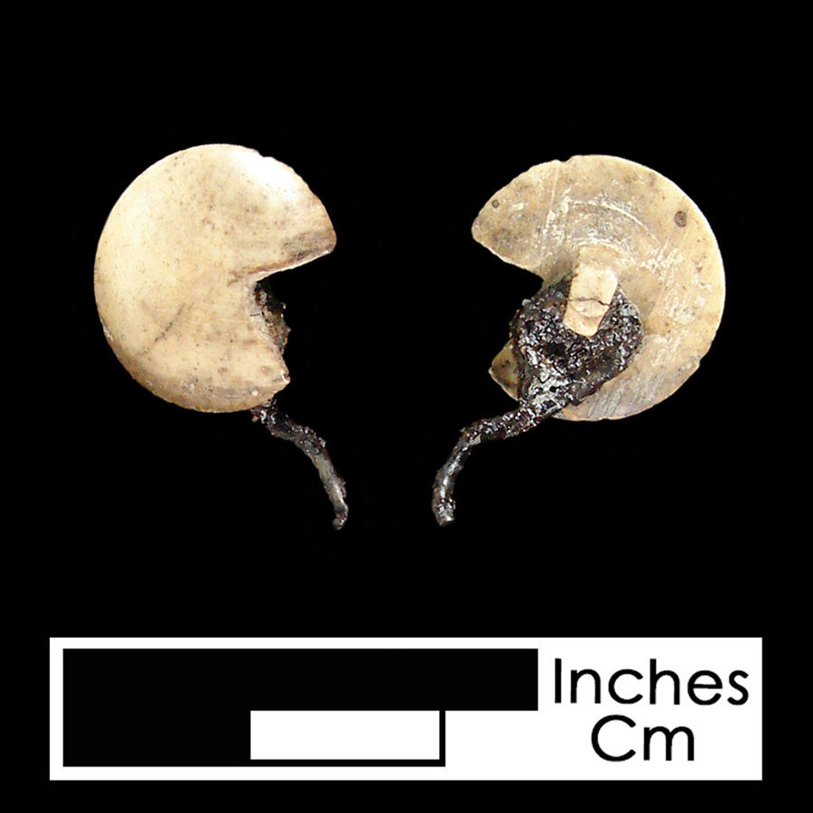 Image of ivory linked button.