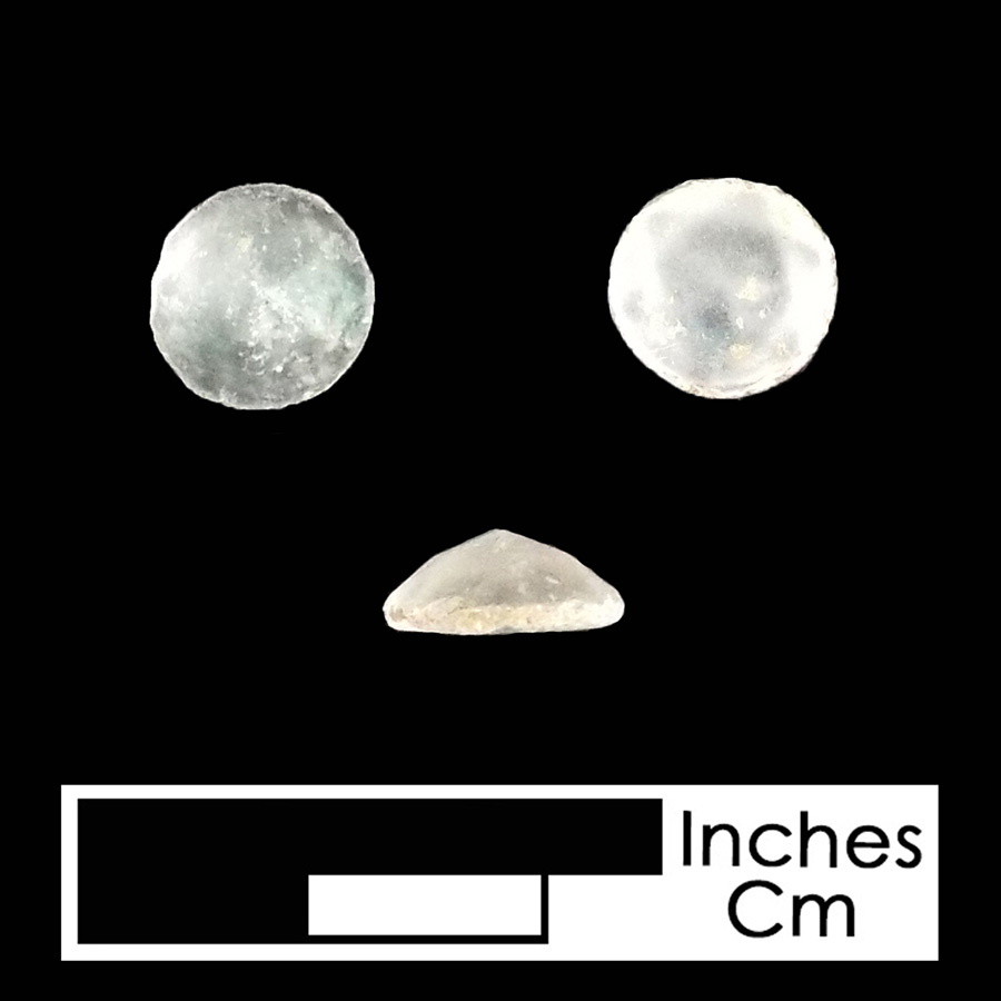 Image of glass linked button.