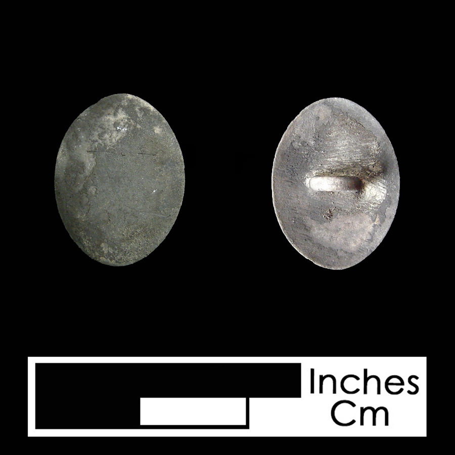 Image of silver linked button.