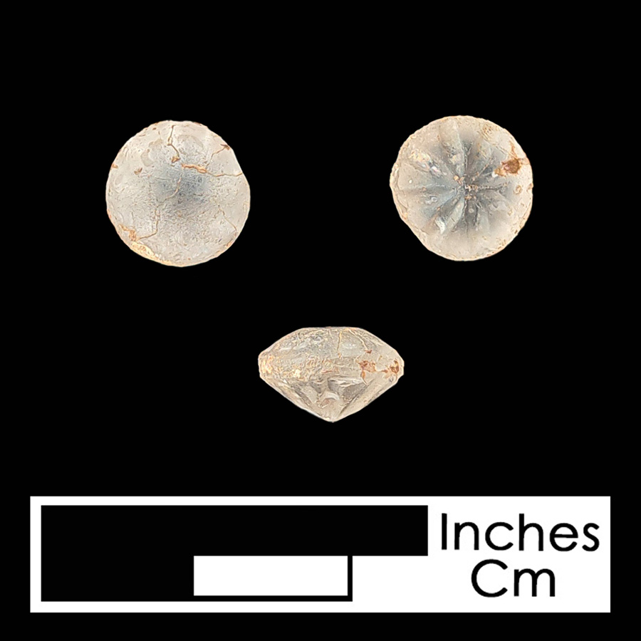 Image of glass linked button.