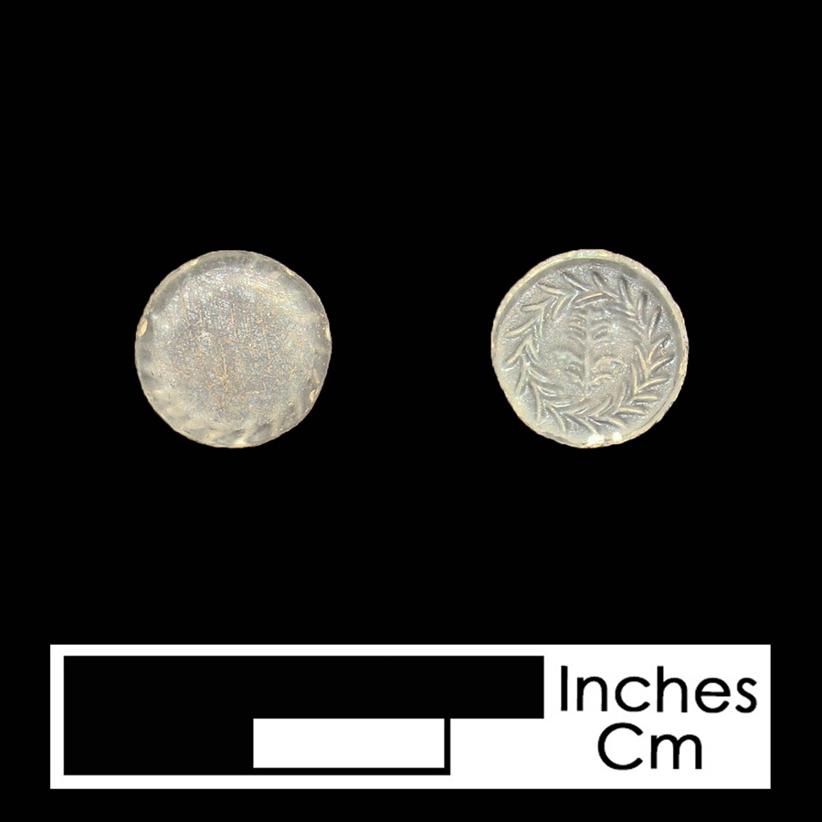 Image of glass linked button.