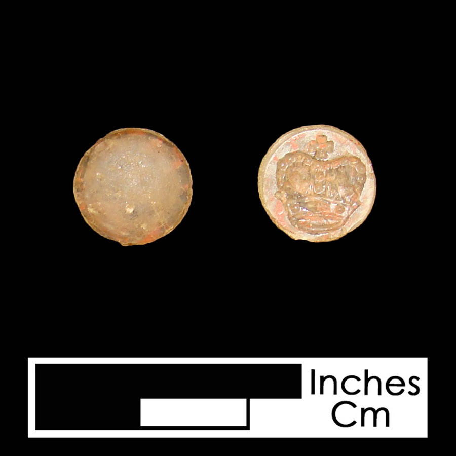 Image of glass linked button.
